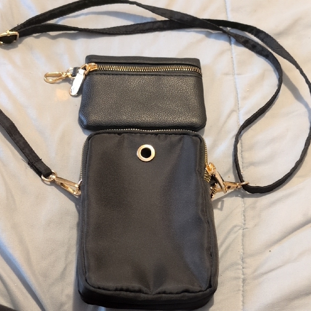 Black Crossbody Bag Set‎